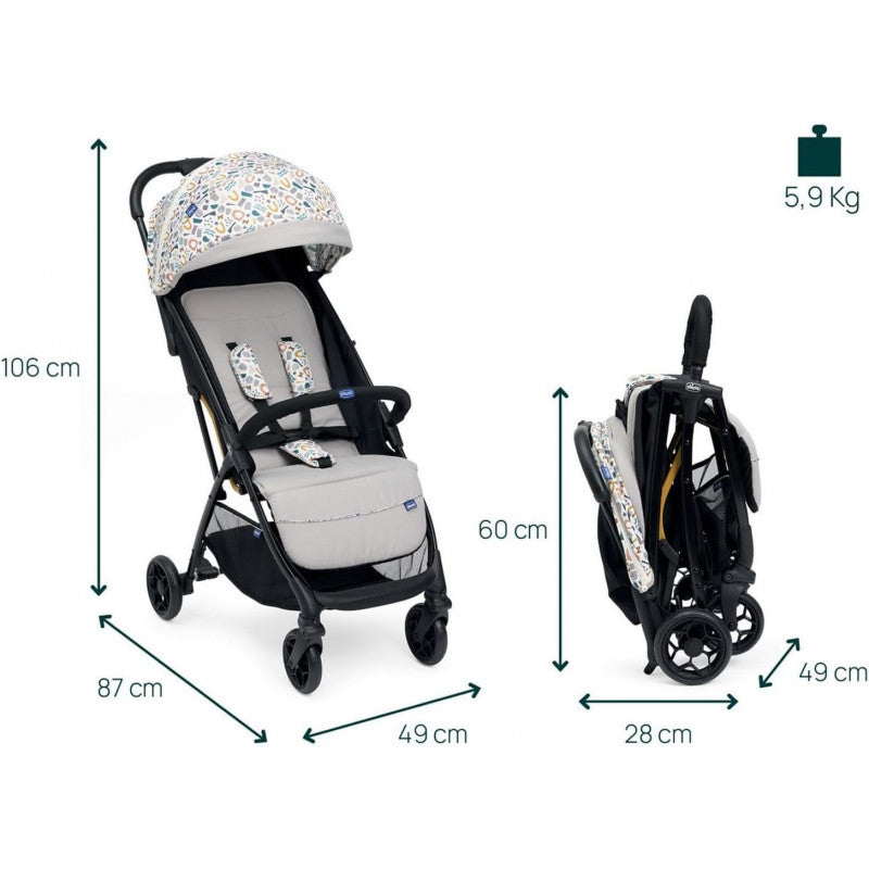 Passeggino Chicco Glee Joking Beige - 2