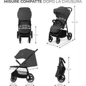 Passeggino Kinderkraft Trig Granite Grey - 3