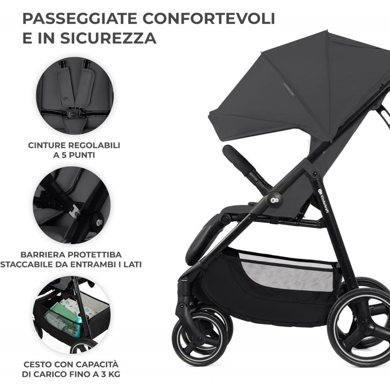 Passeggino Kinderkraft Trig Granite Grey - 5