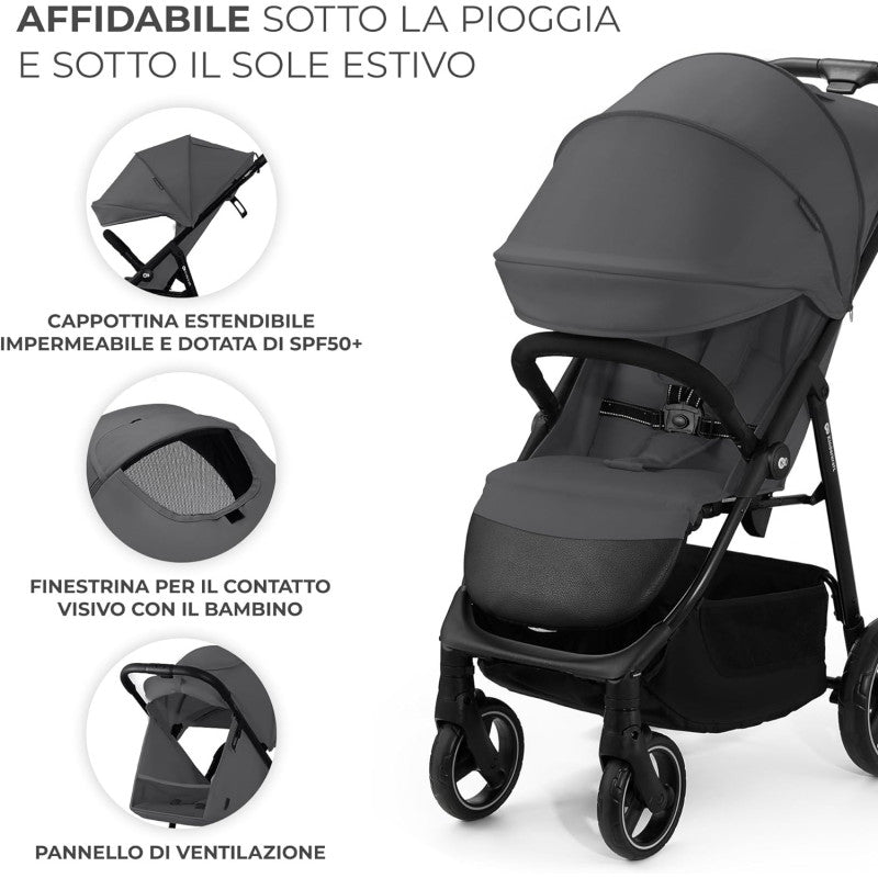 Passeggino Kinderkraft Trig Granite Grey - 2