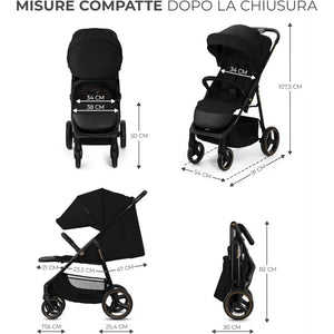 Passeggino Kinderkraft Trig Onyx Black - 2
