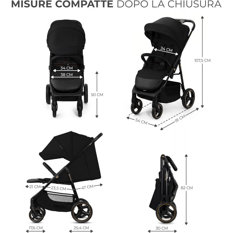 Passeggino Kinderkraft Trig Onyx Black - 2