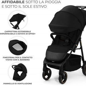 Passeggino Kinderkraft Trig Onyx Black - 3