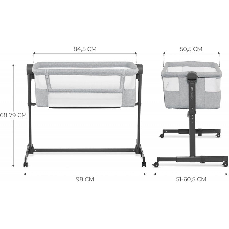 Culla Co-Sleeping Neste Up Light Grey - 5