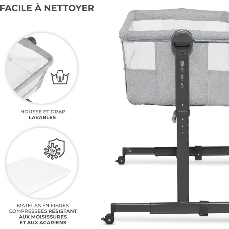 Culla Co-Sleeping Neste Up Light Grey - 6