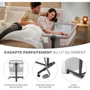 Culla Co-Sleeping Neste Up Light Grey - 9
