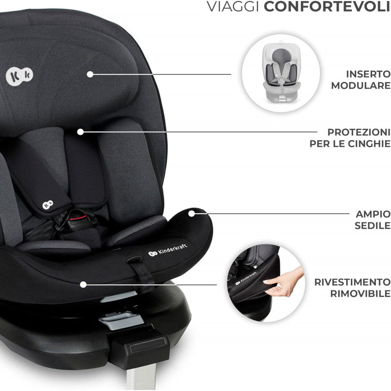 Seggiolino auto I-360 i-Size grey 40-150 cm - 4