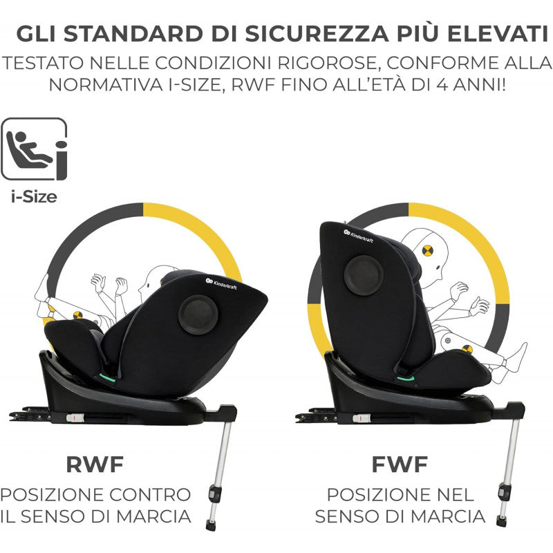 Seggiolino auto I-360 i-Size black 40-150 cm - 5