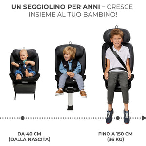 Seggiolino auto I-360 i-Size black 40-150 cm - 8
