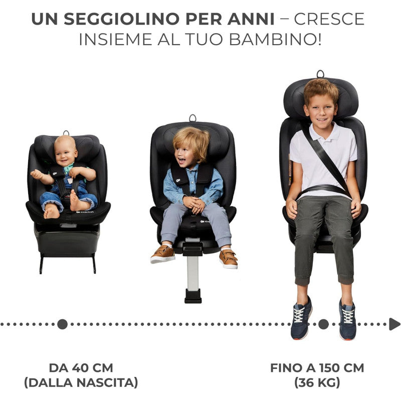 Seggiolino auto I-360 i-Size black 40-150 cm - 8