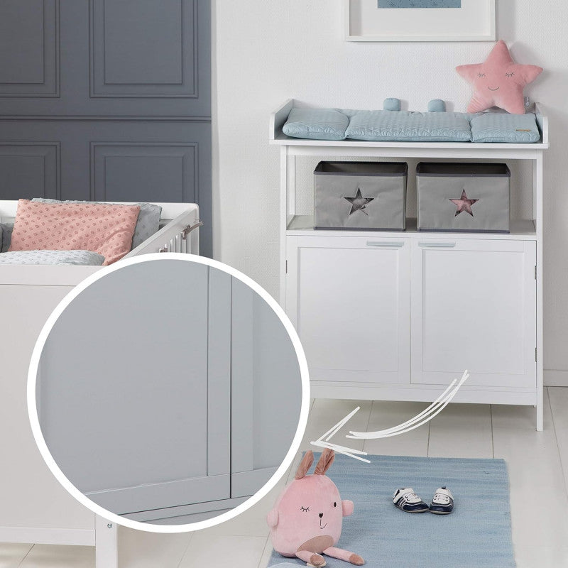 Mobiletto Fasciatoio Hamburg Grigio - 10