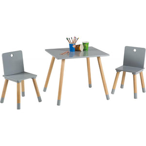 Roba - Set Tavolo e Sedie per Bambini Grigio - 2