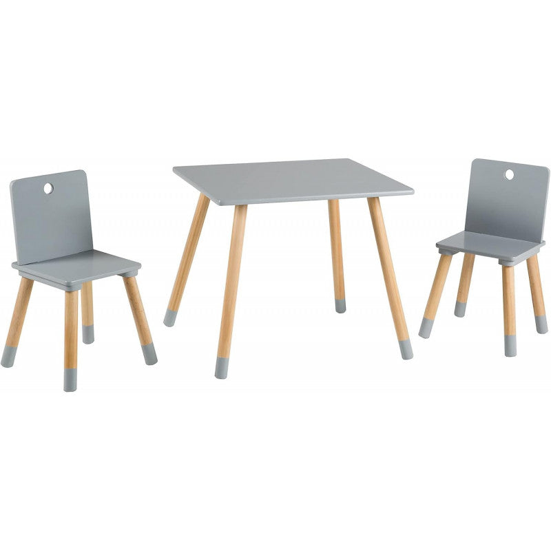 Roba - Set Tavolo e Sedie per Bambini Grigio
