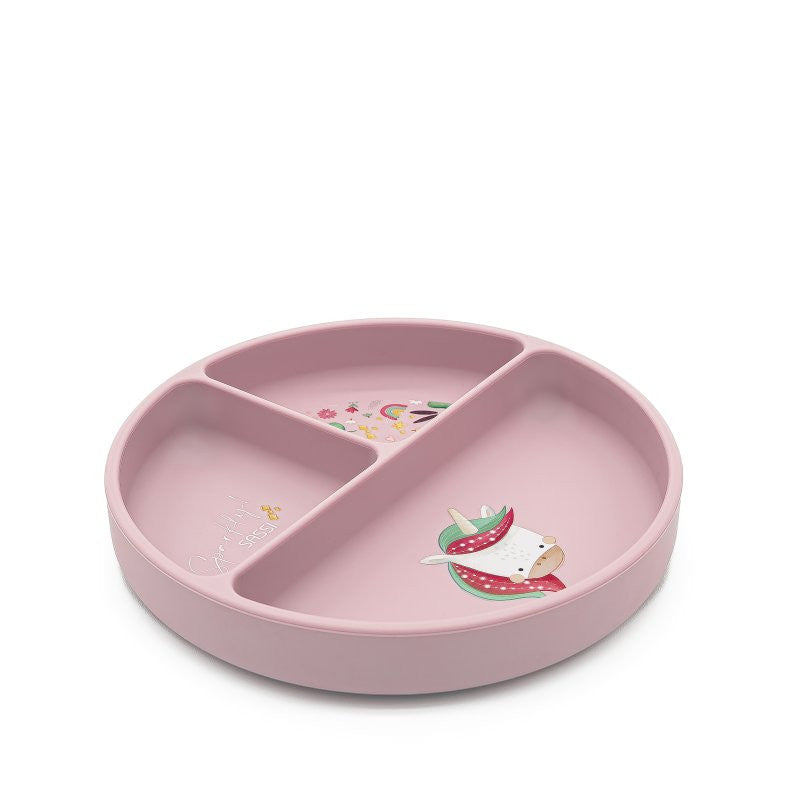 Piatto con ventosa In Silicone Unicorno Sparkly - 6
