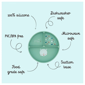Piatto con ventosa In Silicone Orso Munchy - 4