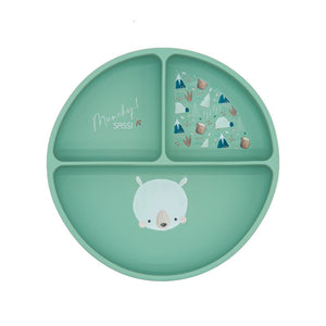 Piatto con ventosa In Silicone Orso Munchy
