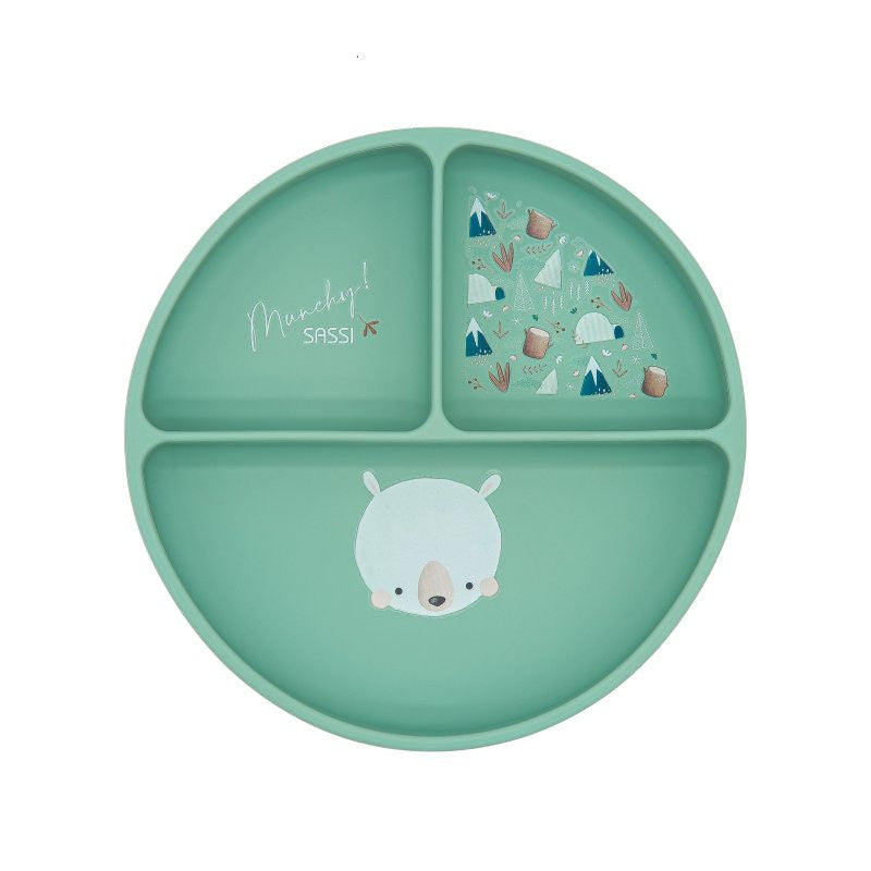 Piatto con ventosa In Silicone Orso Munchy