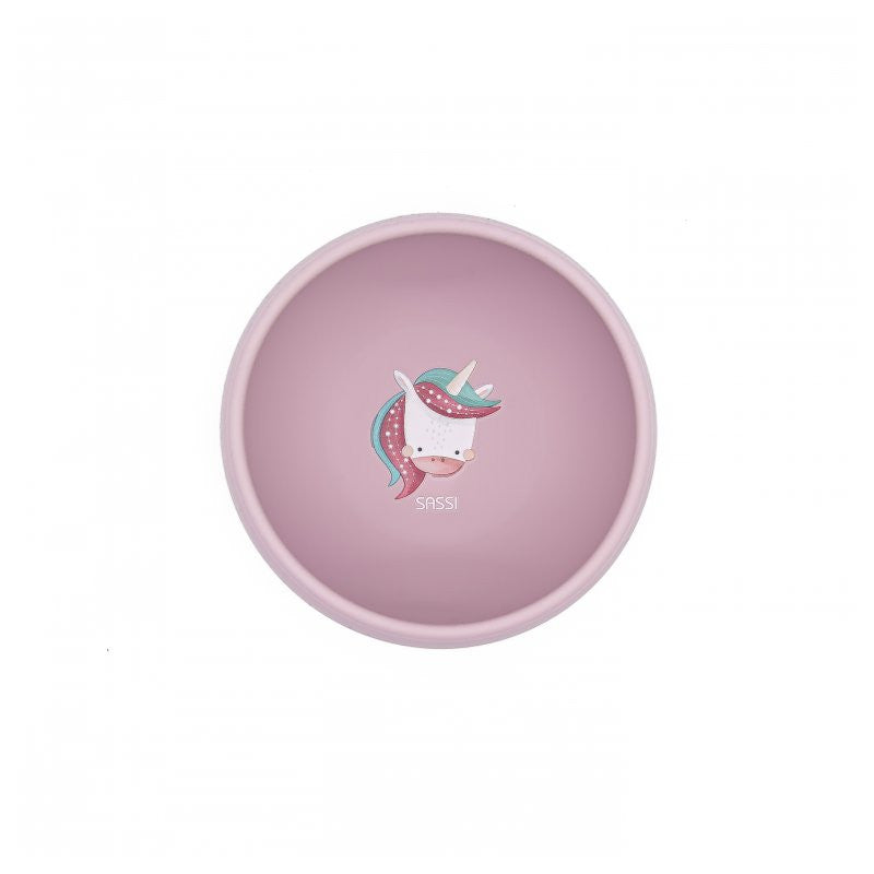 Ciotola con ventosa In Silicone Unicorno Sparkly