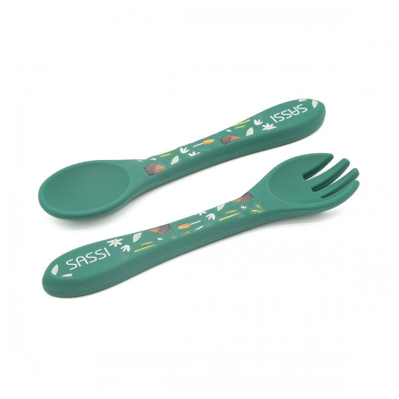 Posate in silicone Volpe Crunchy - 2