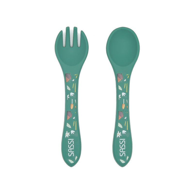 Posate in silicone Volpe Crunchy