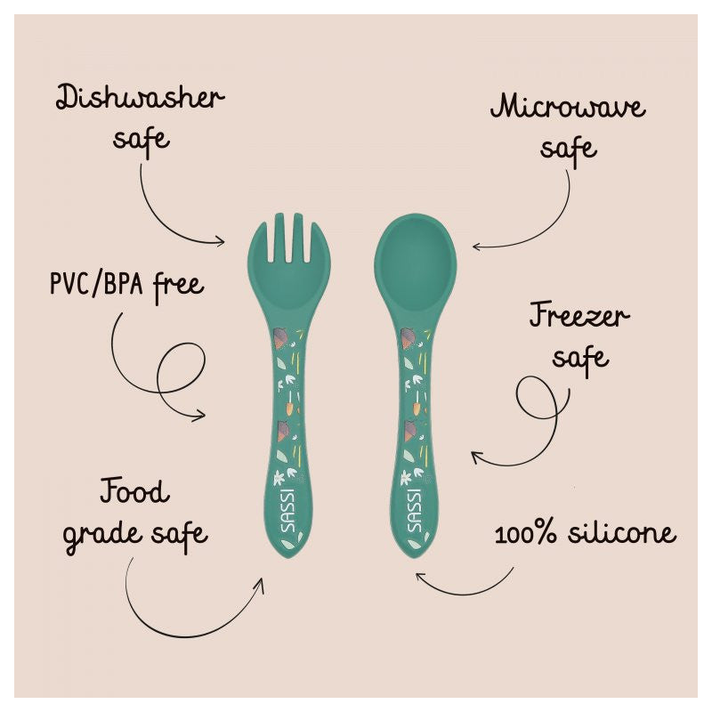 Posate in silicone Volpe Crunchy - 3