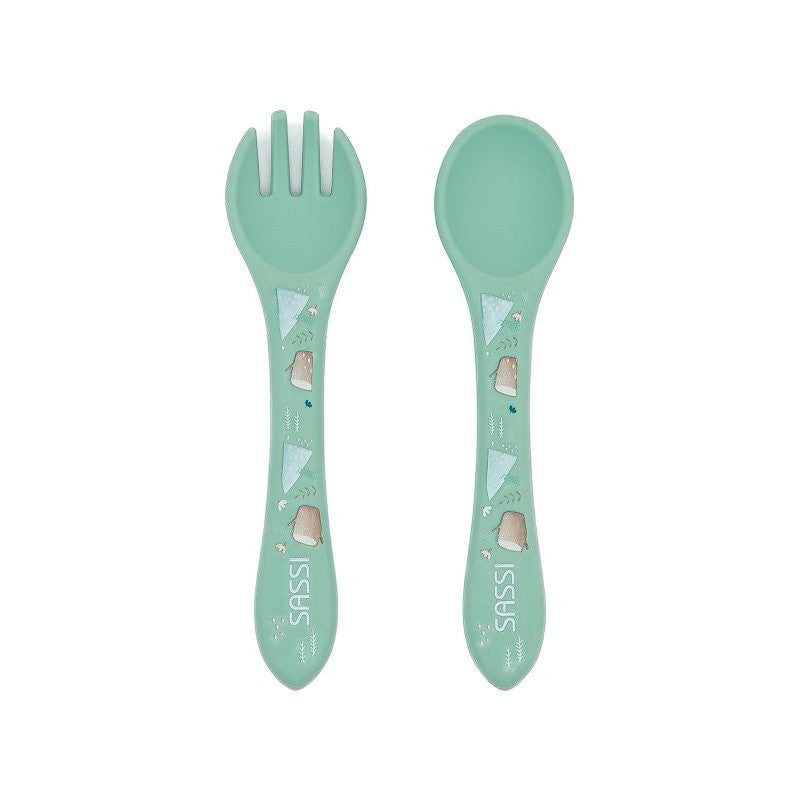 Posate in silicone  Orso Munchy