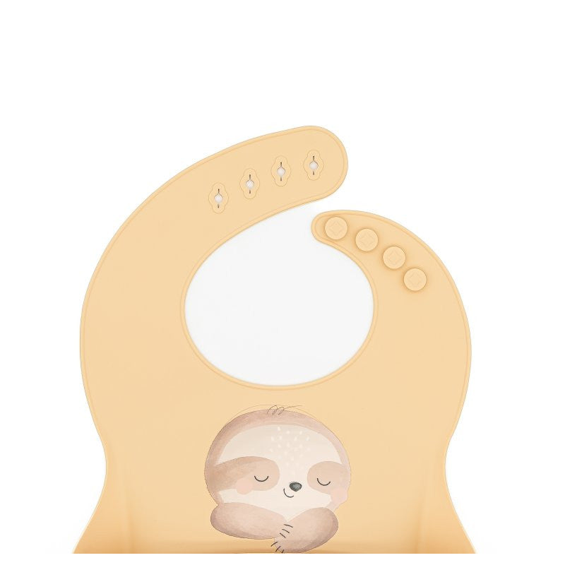 Bavaglino Con Tasca in Silicone Bradipo Gnawy - 4