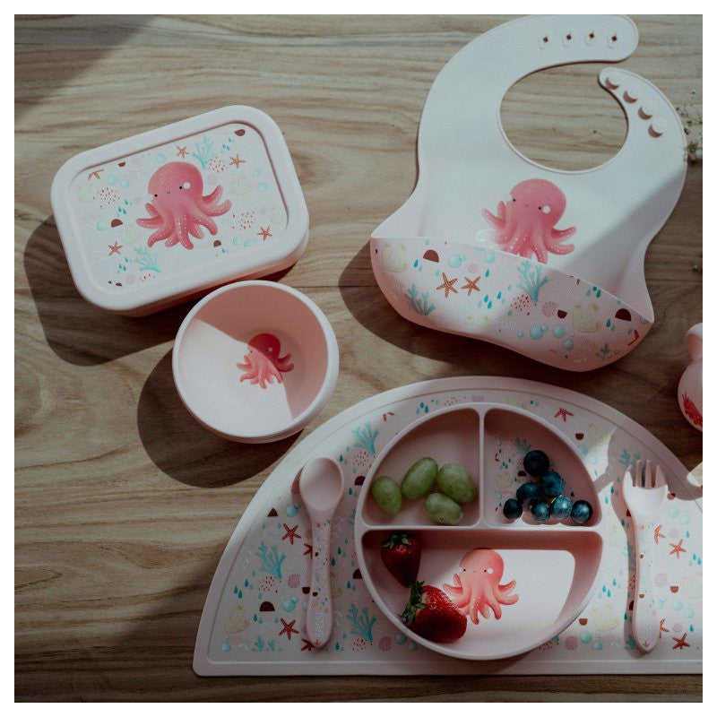 Bavaglino Con Tasca in Silicone Polpo Slurpy - 2