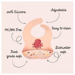 Bavaglino Con Tasca in Silicone Polpo Slurpy - 4