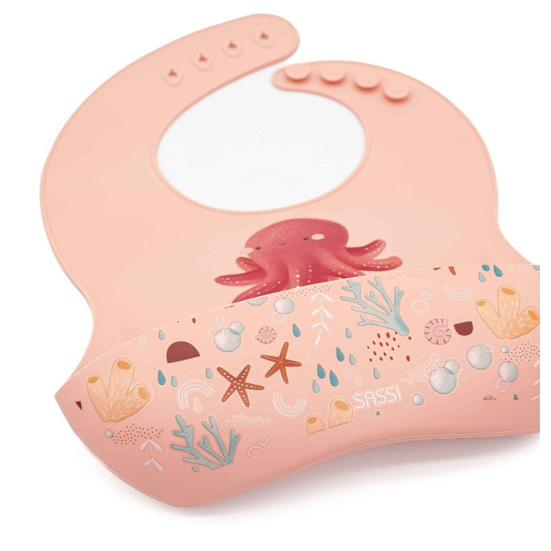 Bavaglino Con Tasca in Silicone Polpo Slurpy - 6