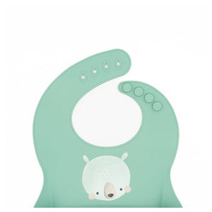 Bavaglino Con Tasca in Silicone Orso Munchy - 2