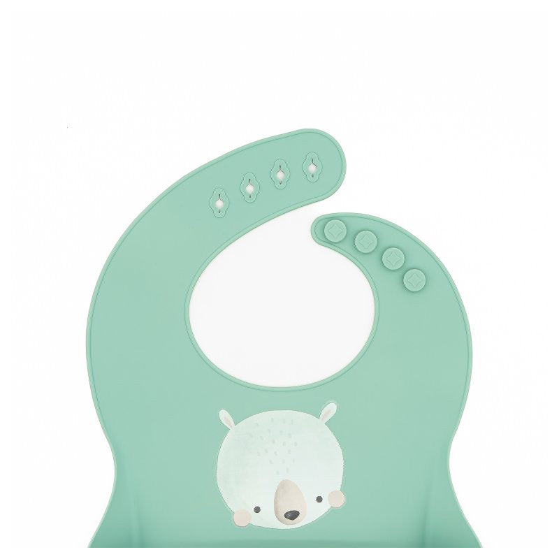 Bavaglino Con Tasca in Silicone Orso Munchy - 2