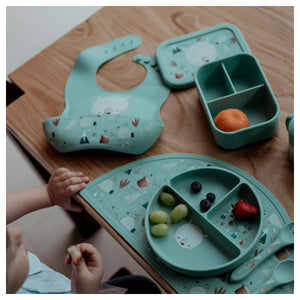 Bavaglino Con Tasca in Silicone Orso Munchy - 5