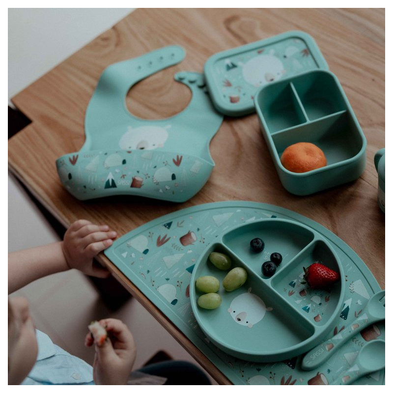 Bavaglino Con Tasca in Silicone Orso Munchy - 5