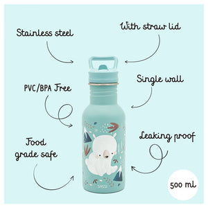 Borraccia in acciaio inox da 500 ml Orso Munchy - 5