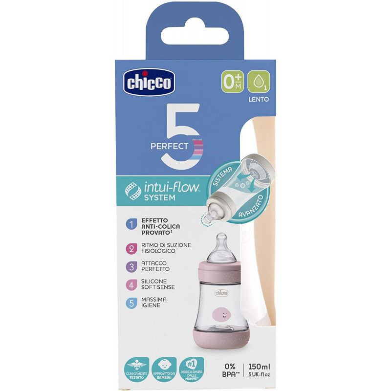 Biberon Chicco Perfect 5 - 150 ml - Rosa Love - 3