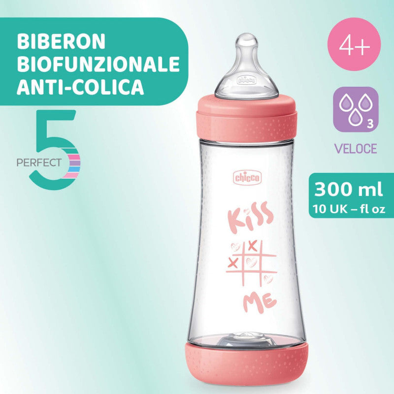Biberon Chicco Perfect 5 - 300 ml - Rosa Kiss Me - 2