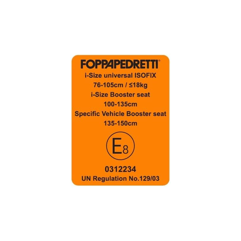 Seggiolino Run Foppapedretti Black 76 - 150 cm I-Size - 6
