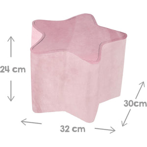 Pouf a forma di stella per bambini Rosa