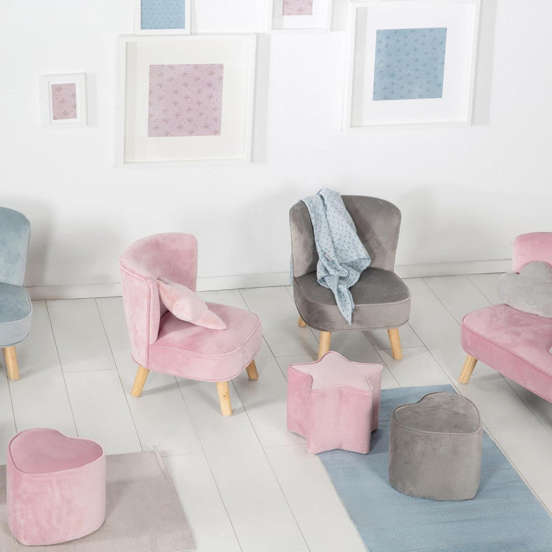 Pouf a forma di stella per bambini Rosa - 4