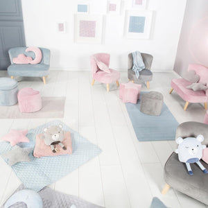 Poltroncina per bambini Lil Sofa Azzurra - 6