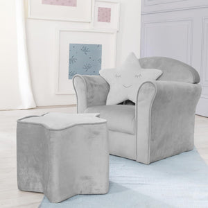 Mini Poltroncina Per Bambini 'Lil Sofa Grigio - 3