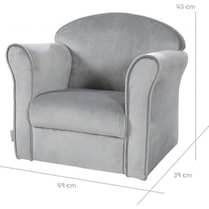Mini Poltroncina Per Bambini 'Lil Sofa Grigio - 4