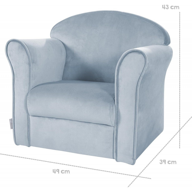 Mini Poltroncina Per Bambini 'Lil Sofa Azzurro - 2