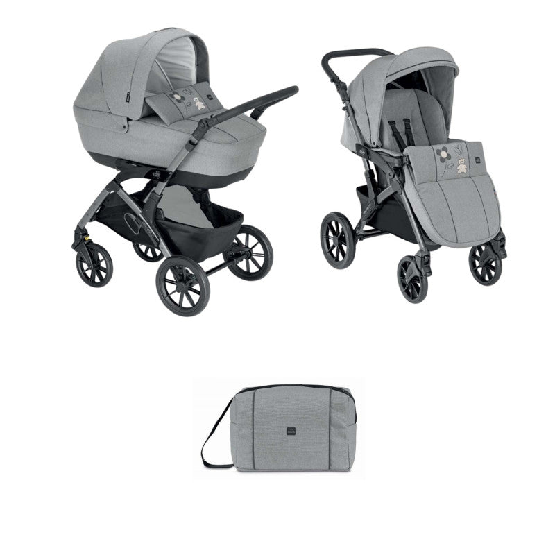 Dinamico Smart Cam - Passeggino Duo - Grigio Natura