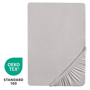 Lenzuolo con Angoli in Cotone per Culla - Grigio - 3