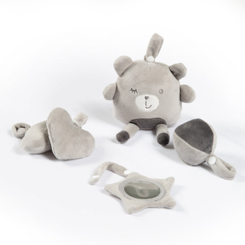 Tappeto da Gioco roba Style con Arco Giochi e 5 Elementi - Grigio - 5