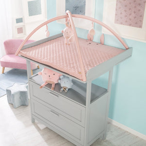Tappeto da Gioco roba Style con Arco Giochi e 5 Elementi - Rosa - 2