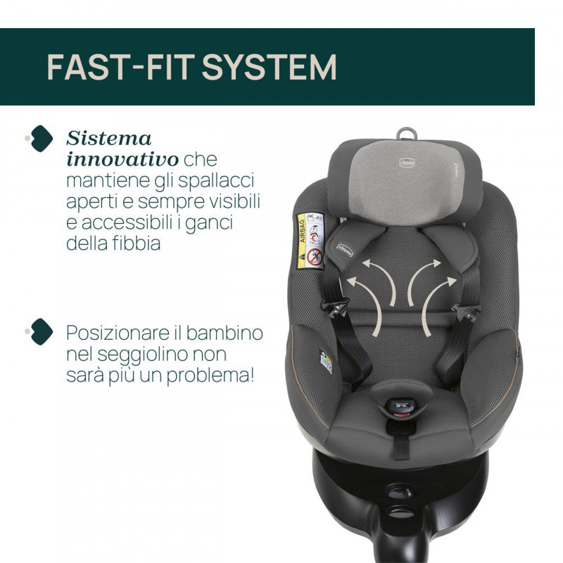 Chicco Easy Recline System 40 - 105 cm SEAT105 Glam Grey - 11
