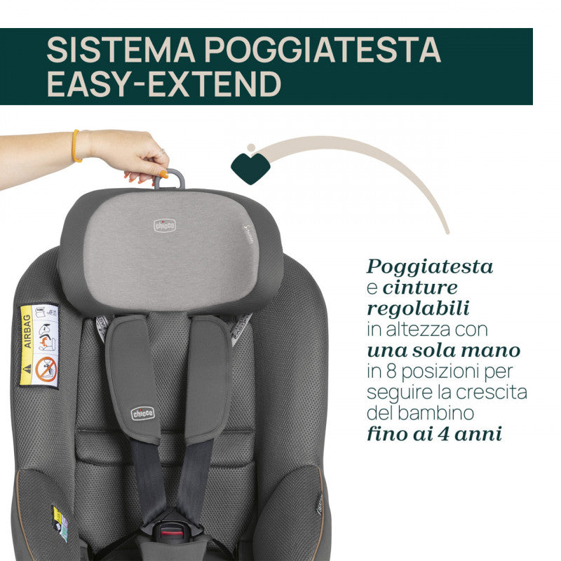 Chicco Easy Recline System 40 - 105 cm SEAT105 Glam Grey - 17